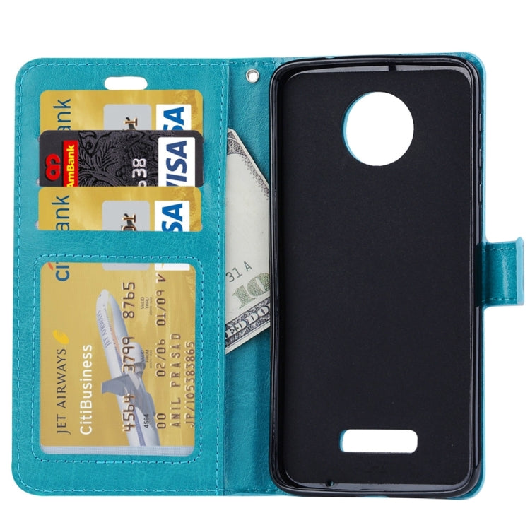 For Motorola Moto Z Crazy Horse Texture Horizontal Flip PU Leather Case with Holder & Card Slots & Wallet & Lanyard