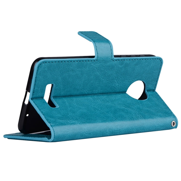 For Motorola Moto Z Crazy Horse Texture Horizontal Flip PU Leather Case with Holder & Card Slots & Wallet & Lanyard