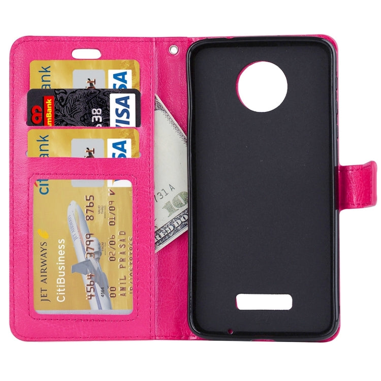 For Motorola Moto Z Crazy Horse Texture Horizontal Flip PU Leather Case with Holder & Card Slots & Wallet & Lanyard