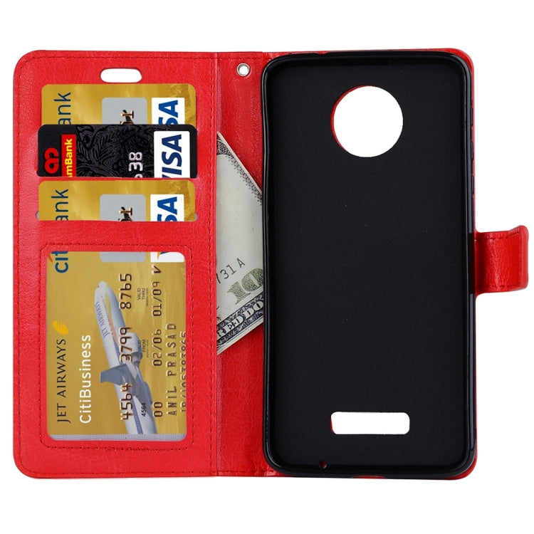 For Motorola Moto Z Crazy Horse Texture Horizontal Flip PU Leather Case with Holder & Card Slots & Wallet & Lanyard