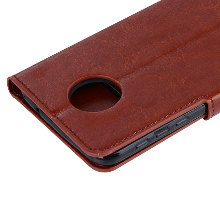 For Motorola Moto Z Crazy Horse Texture Horizontal Flip PU Leather Case with Holder & Card Slots & Wallet & Lanyard