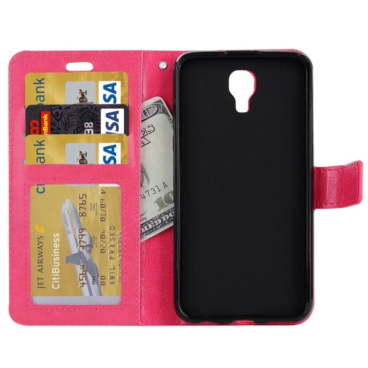 For LG X Screen Crazy Horse Texture Horizontal Flip PU Leather Case with Holder & Card Slots & Wallet