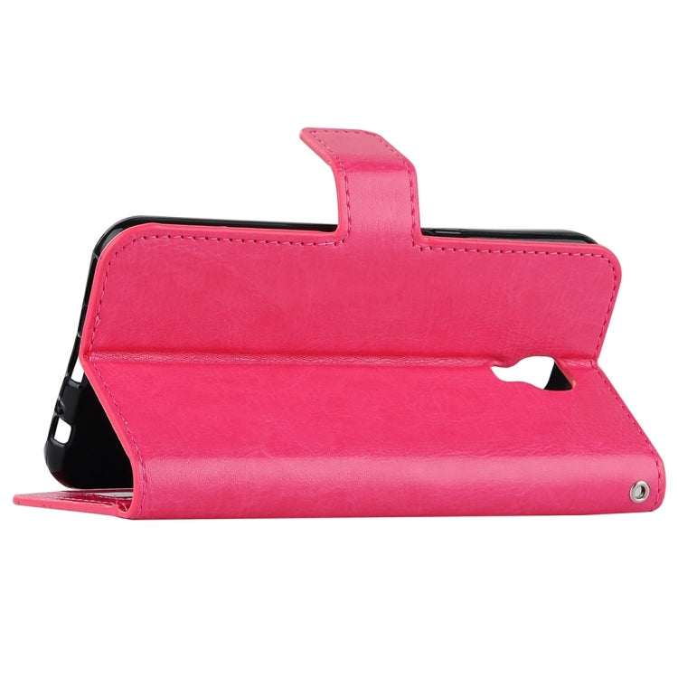 For LG X Screen Crazy Horse Texture Horizontal Flip PU Leather Case with Holder & Card Slots & Wallet