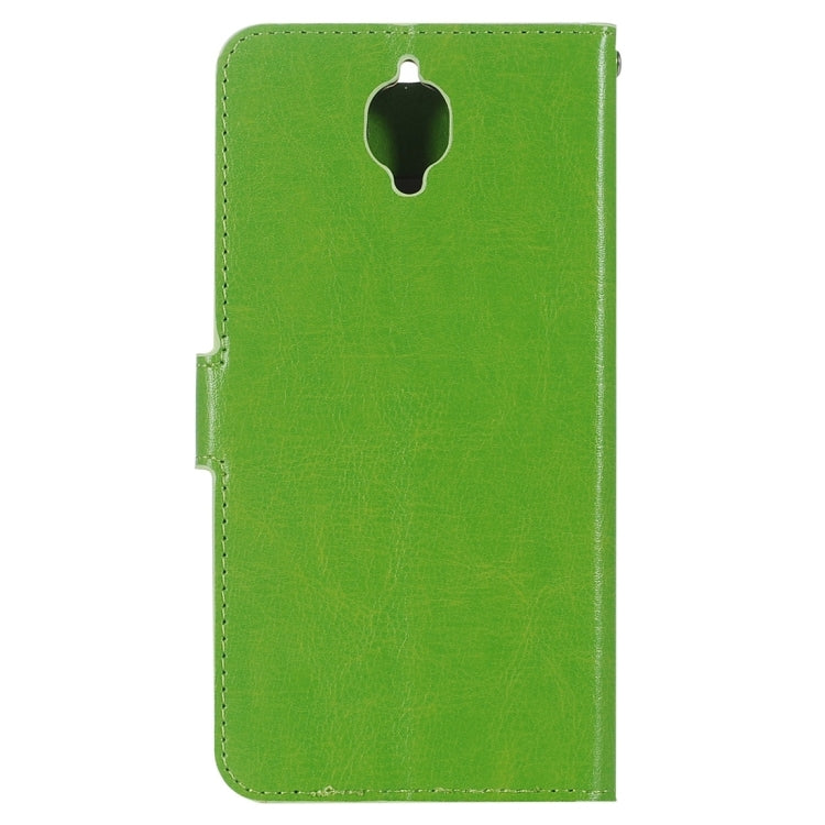 For OnePlus  3 Crazy Horse Texture Horizontal Flip PU Leather Case with Holder & Card Slots & Wallet