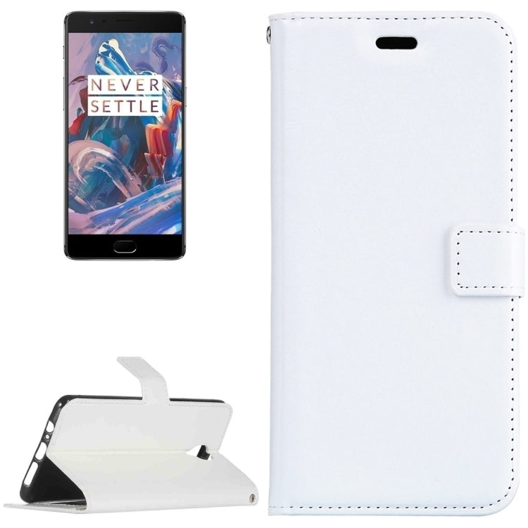 For OnePlus  3 Crazy Horse Texture Horizontal Flip PU Leather Case with Holder & Card Slots & Wallet