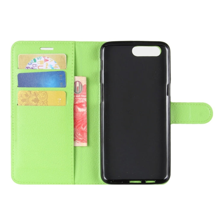 For OnePlus  5 Litchi Texture Horizontal Flip Leather Case with Holder & Card Slots & Wallet