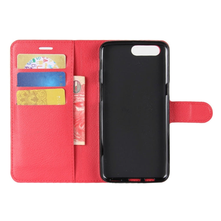 For OnePlus  5 Litchi Texture Horizontal Flip Leather Case with Holder & Card Slots & Wallet