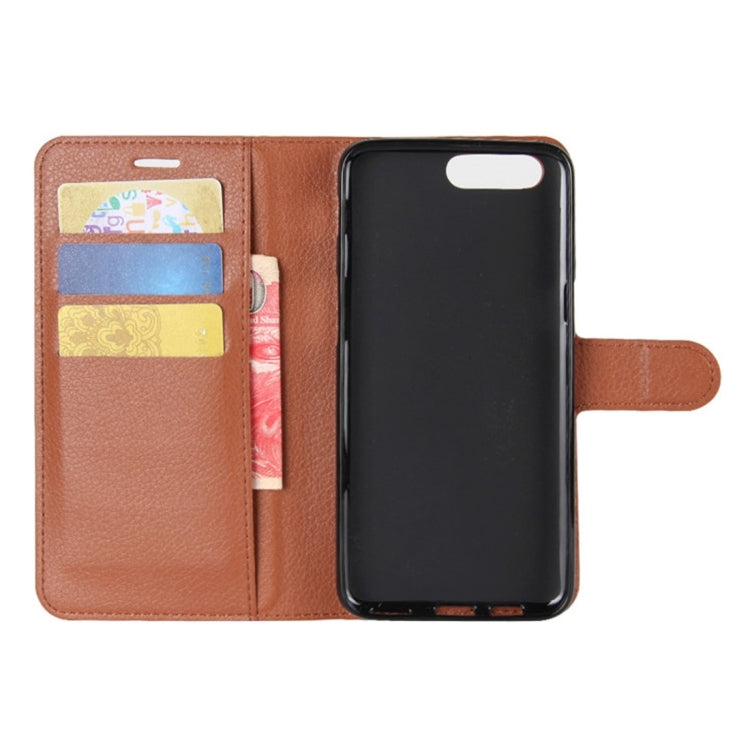 For OnePlus  5 Litchi Texture Horizontal Flip Leather Case with Holder & Card Slots & Wallet