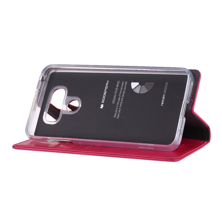 GOOSPERY BLUE MOON for LG G6 Crazy Horse Texture Horizontal Flip Leather Case with Card Slots & Wallet & Holder