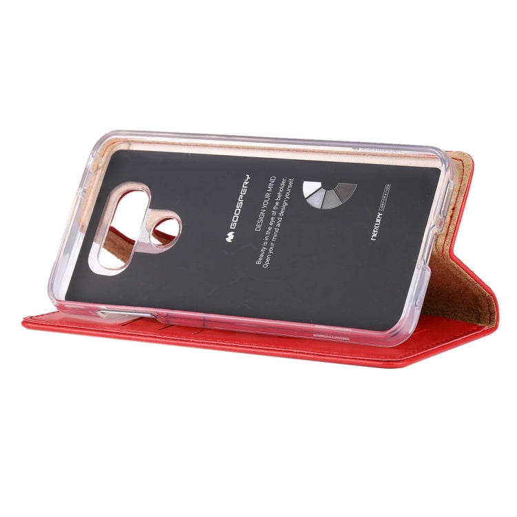 GOOSPERY BLUE MOON for LG G6 Crazy Horse Texture Horizontal Flip Leather Case with Card Slots & Wallet & Holder