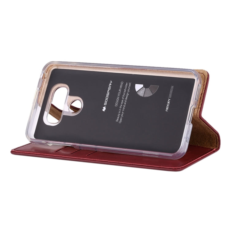 GOOSPERY BLUE MOON for LG G6 Crazy Horse Texture Horizontal Flip Leather Case with Card Slots & Wallet & Holder