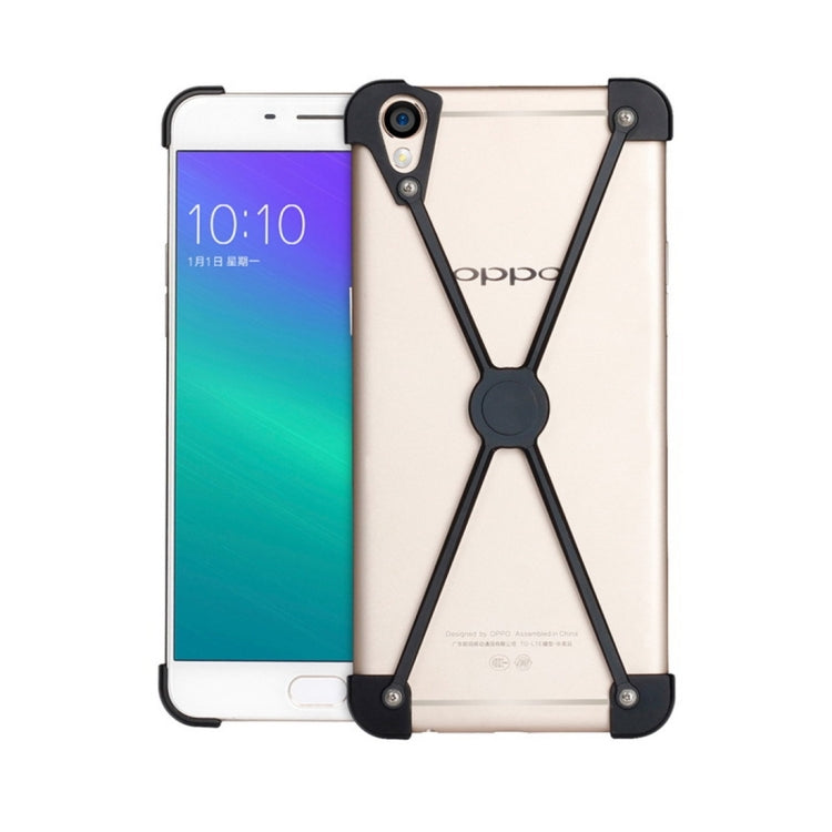 For OPPO  R9 Plus Type-X Metal Four Angle Anti Falling Protective Case