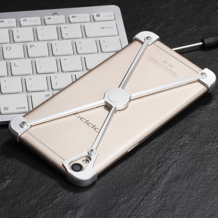 For OPPO  R9 Plus Type-X Metal Four Angle Anti Falling Protective Case