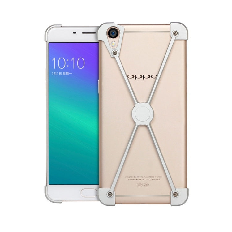 For OPPO  R9 Plus Type-X Metal Four Angle Anti Falling Protective Case