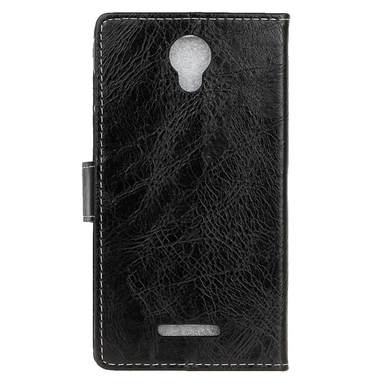 For Wiko Jerry 2 Retro Crazy Horse Texture Horizontal Flip Leather Case with Holder & Card Slots & Wallet & Photo Frame