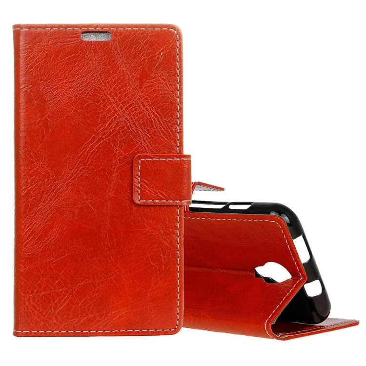 For Wiko Jerry 2 Retro Crazy Horse Texture Horizontal Flip Leather Case with Holder & Card Slots & Wallet & Photo Frame