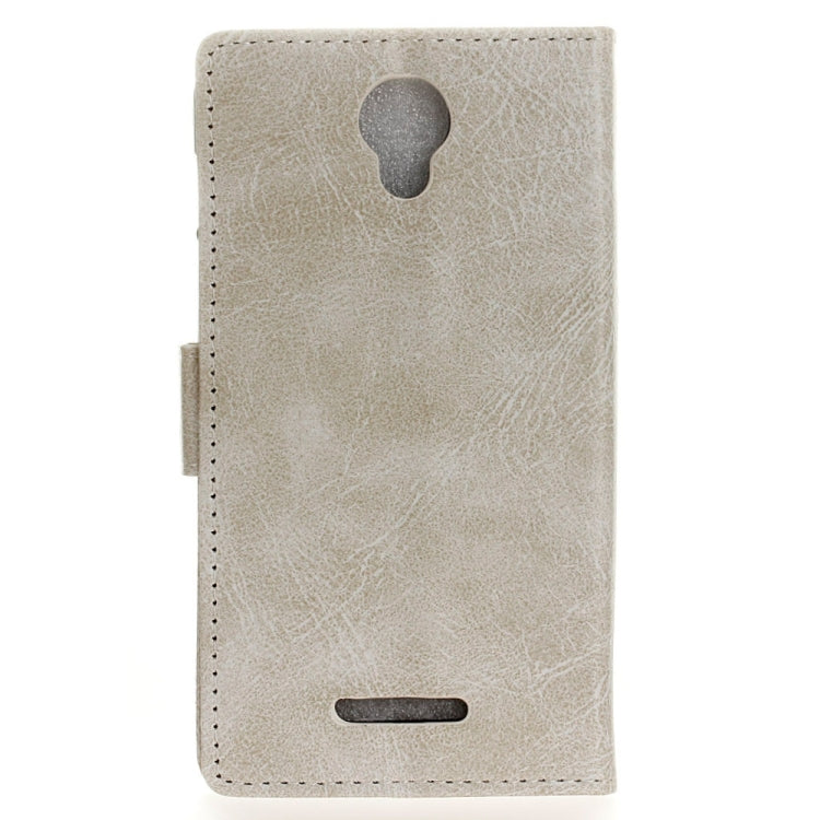 For Wiko Jerry 2 Retro Crazy Horse Texture Horizontal Flip Leather Case with Holder & Card Slots & Wallet & Photo Frame