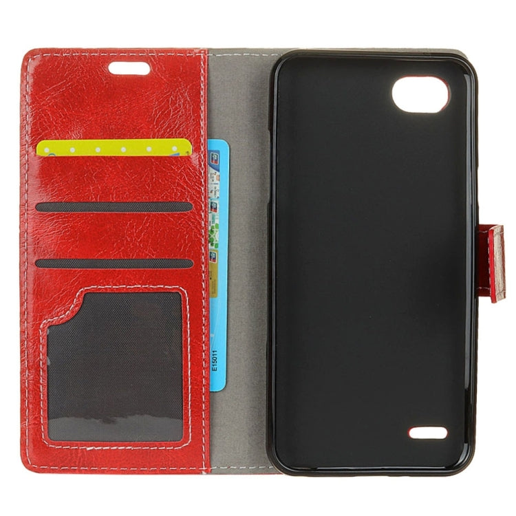 For LG Q6 Retro Crazy Horse Texture Horizontal Flip Leather Case with Holder & Card Slots & Wallet & Photo Frame