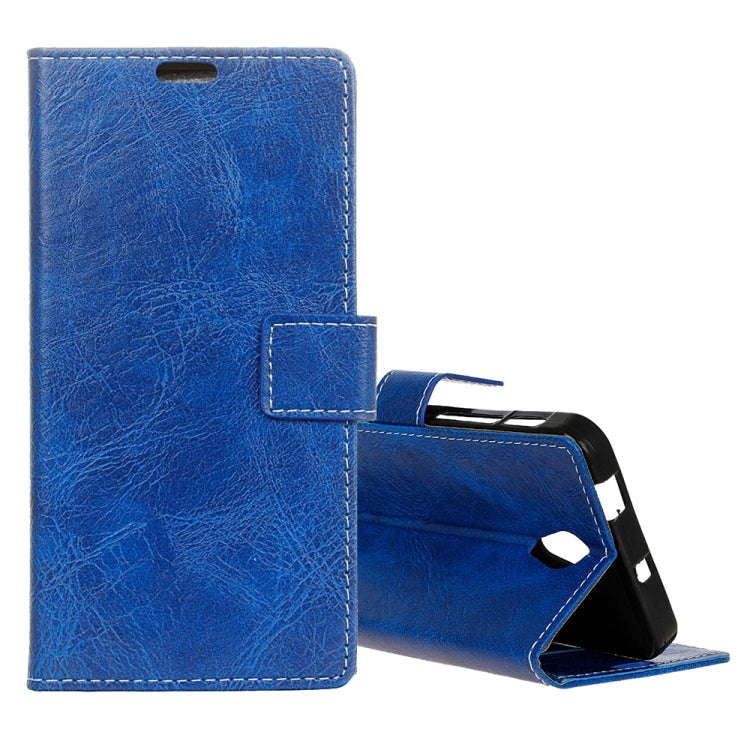 For Wiko Tommy 2 Retro Crazy Horse Texture Horizontal Flip Leather Case with Holder & Card Slots & Wallet & Photo Frame