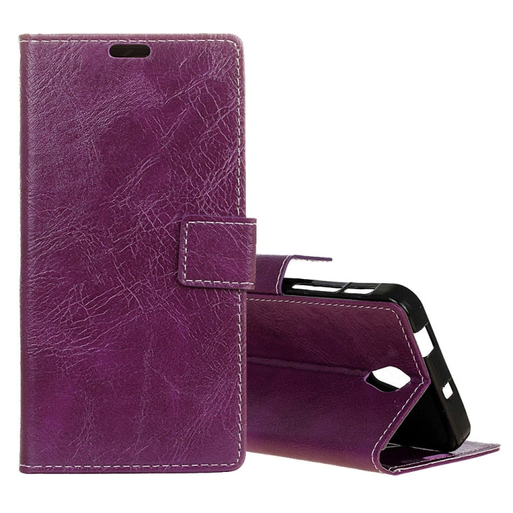 For Wiko Tommy 2 Retro Crazy Horse Texture Horizontal Flip Leather Case with Holder & Card Slots & Wallet & Photo Frame