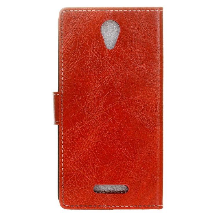 For Wiko Tommy 2 Retro Crazy Horse Texture Horizontal Flip Leather Case with Holder & Card Slots & Wallet & Photo Frame