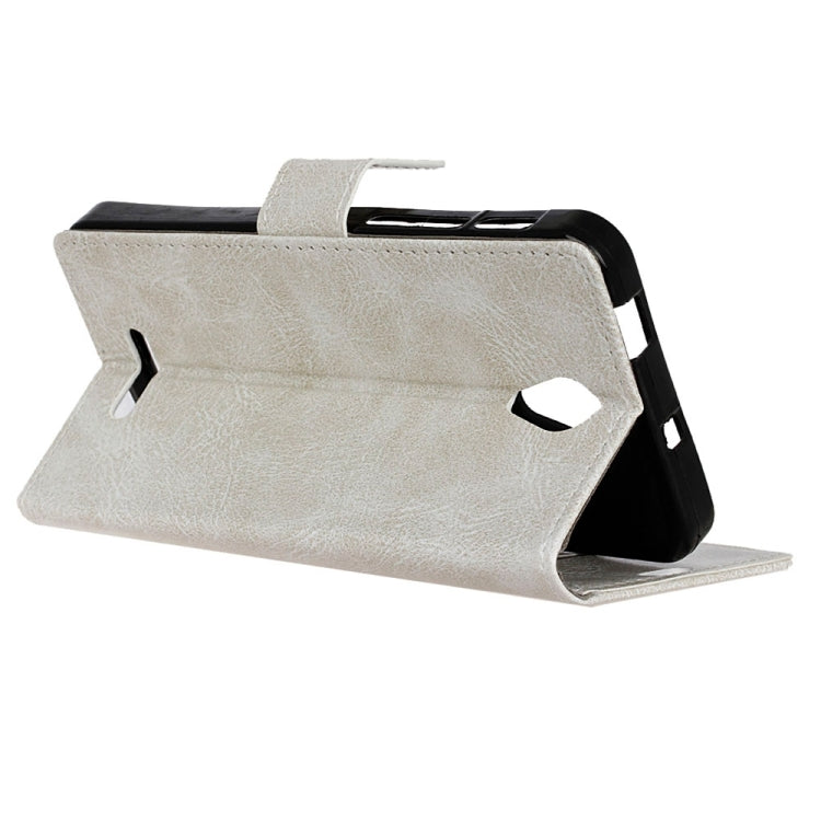 For Wiko Tommy 2 Retro Crazy Horse Texture Horizontal Flip Leather Case with Holder & Card Slots & Wallet & Photo Frame