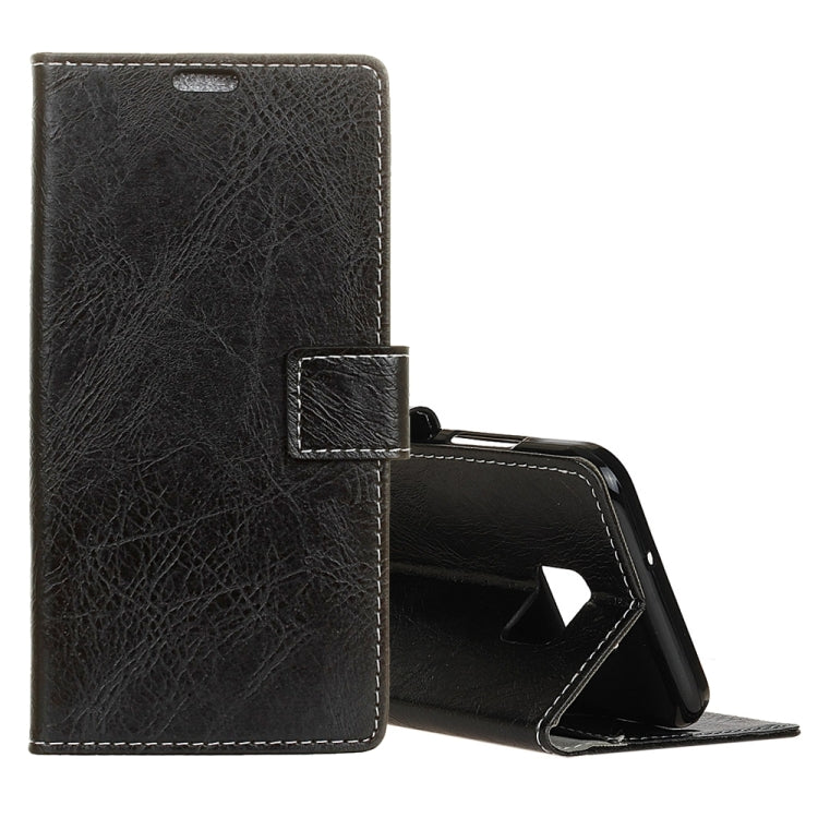 For Asus ZenFone V V520KL Retro Crazy Horse Texture Horizontal Flip Leather Case with Holder & Card Slots & Wallet & Photo Frame