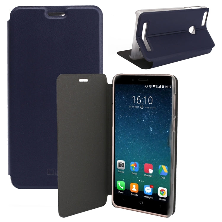OCUBE for LEAGOO KIICAA POWER (MPH2418) Spring Texture Horizontal Flip Leather Case with Holder(Dark Blue)