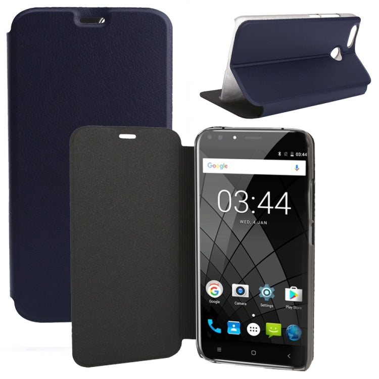 OCUBE for OUKITEL U22 (MPH1798) Spring Texture Horizontal Flip Leather Case with Holder (Dark Blue)