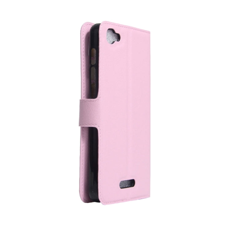 For Alcatel Pixi 4 Plus Power Litchi Texture Horizontal Flip Leather Case with Holder & Card Slots & Wallet