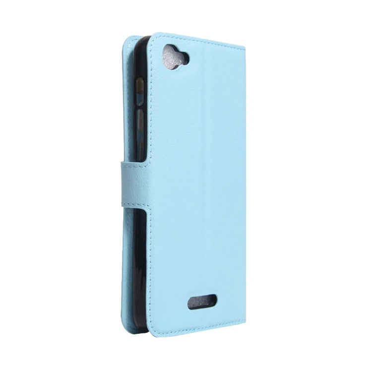 For Alcatel Pixi 4 Plus Power Litchi Texture Horizontal Flip Leather Case with Holder & Card Slots & Wallet