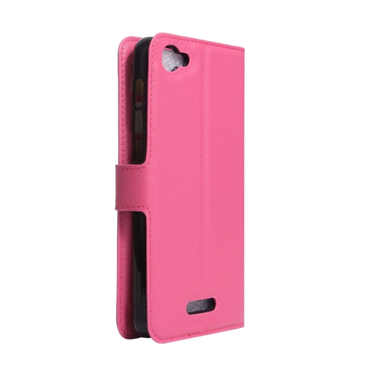 For Alcatel Pixi 4 Plus Power Litchi Texture Horizontal Flip Leather Case with Holder & Card Slots & Wallet