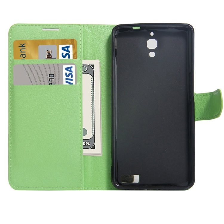 For Alcatel One Touch Idol X Litchi Texture Horizontal Flip Leather Case with Holder & Card Slots & Wallet