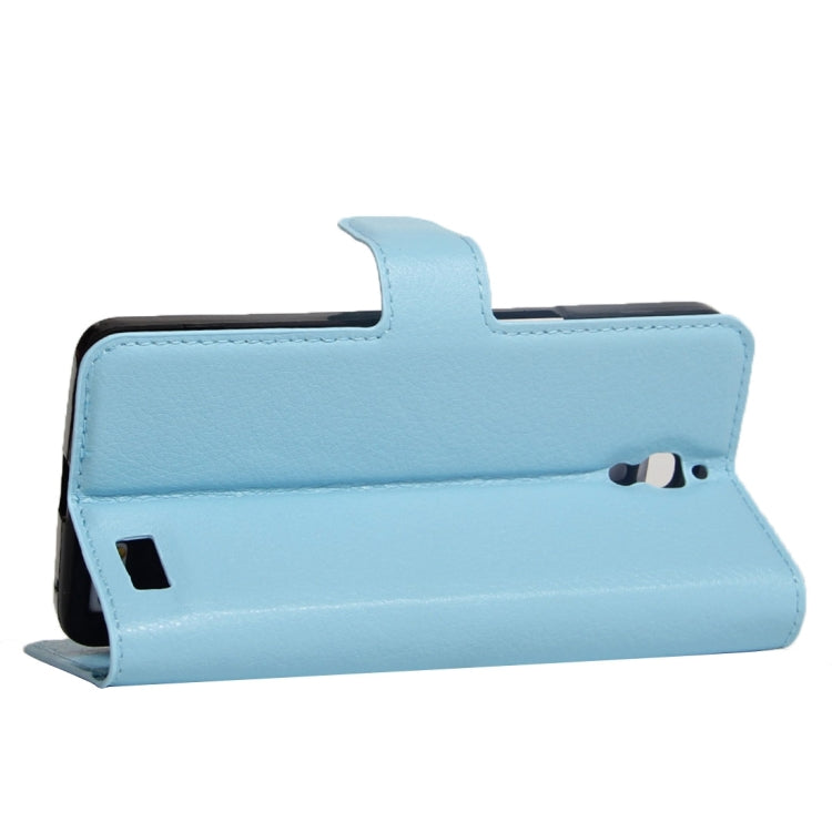 For Alcatel One Touch Idol X Litchi Texture Horizontal Flip Leather Case with Holder & Card Slots & Wallet