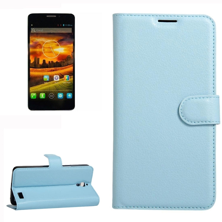 For Alcatel One Touch Idol X Litchi Texture Horizontal Flip Leather Case with Holder & Card Slots & Wallet