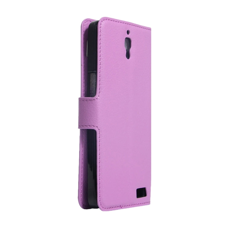 For Alcatel One Touch Idol X Litchi Texture Horizontal Flip Leather Case with Holder & Card Slots & Wallet