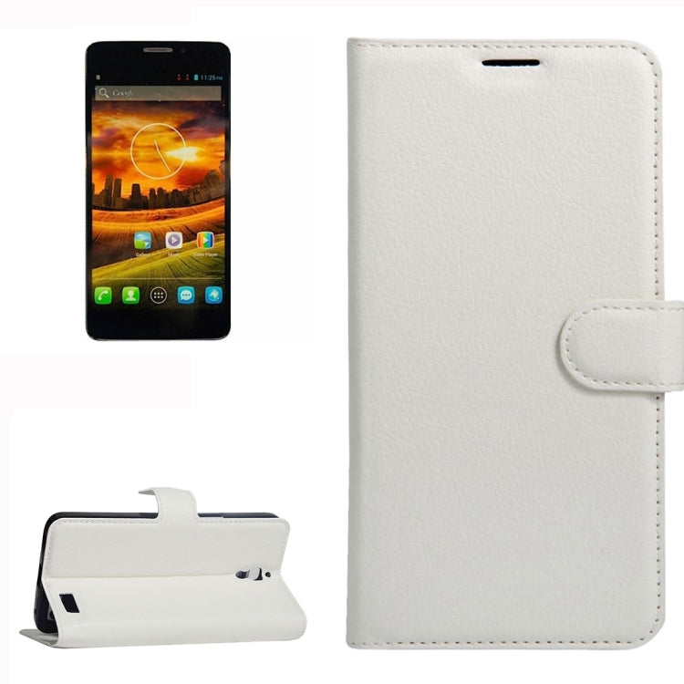 For Alcatel One Touch Idol X Litchi Texture Horizontal Flip Leather Case with Holder & Card Slots & Wallet