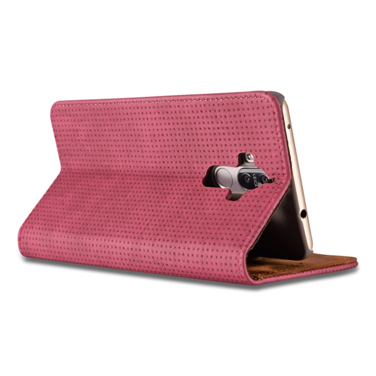 For Huawei Mate 9 Retro Style Mesh Breathable Horizontal Flip Leather Case with Card Slot & Holder & Wallet