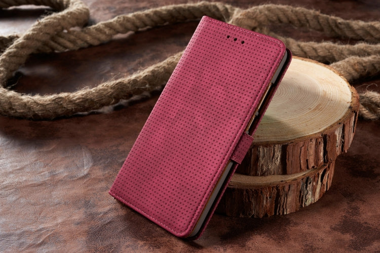 For Huawei Mate 9 Retro Style Mesh Breathable Horizontal Flip Leather Case with Card Slot & Holder & Wallet