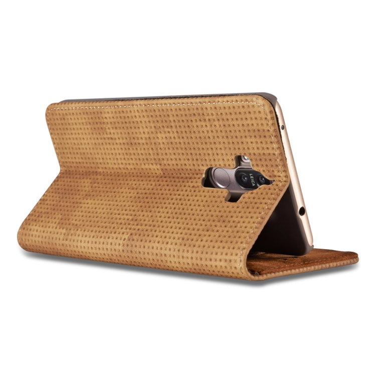 For Huawei Mate 9 Retro Style Mesh Breathable Horizontal Flip Leather Case with Card Slot & Holder & Wallet