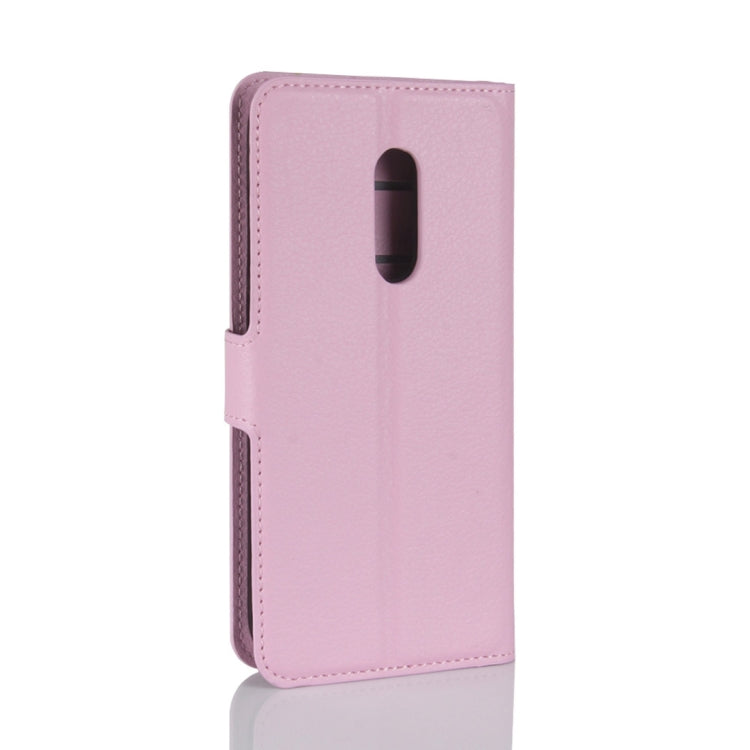 For Alcatel A7 Litchi Texture Horizontal Flip Leather Case with Holder & Card Slots & Wallet