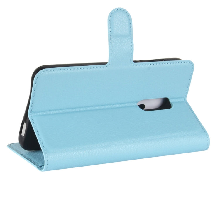 For Alcatel A7 Litchi Texture Horizontal Flip Leather Case with Holder & Card Slots & Wallet