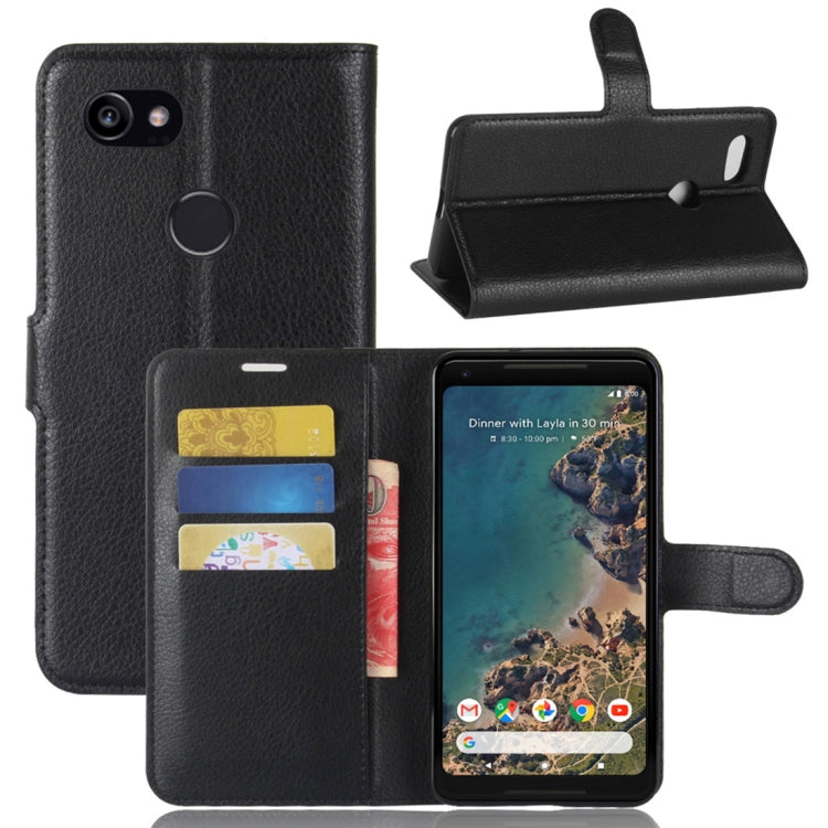 For Google Pixel 2 XL Litchi Texture Horizontal Flip Leather Case with Holder & Card Slots & Wallet