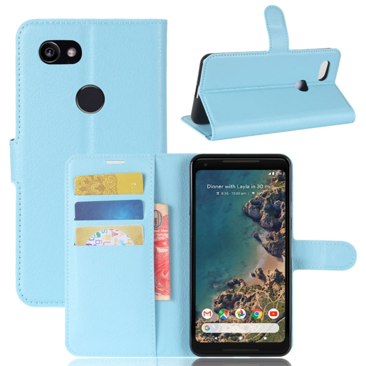 For Google Pixel 2 XL Litchi Texture Horizontal Flip Leather Case with Holder & Card Slots & Wallet