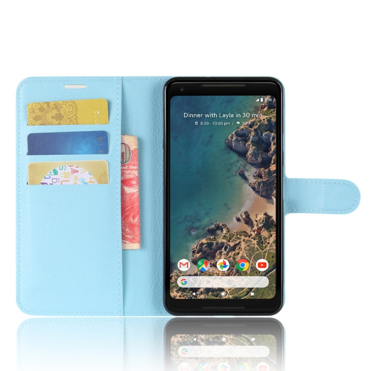 For Google Pixel 2 XL Litchi Texture Horizontal Flip Leather Case with Holder & Card Slots & Wallet