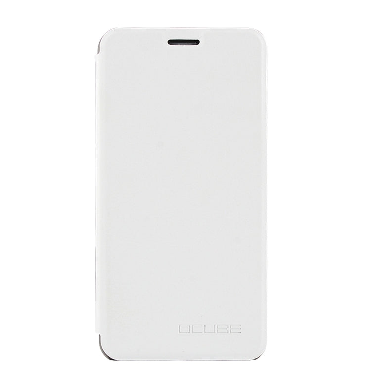 OCUBE for Oukitel K6000 Plus Spring Texture Horizontal Flip Leather Case with Holder(White)
