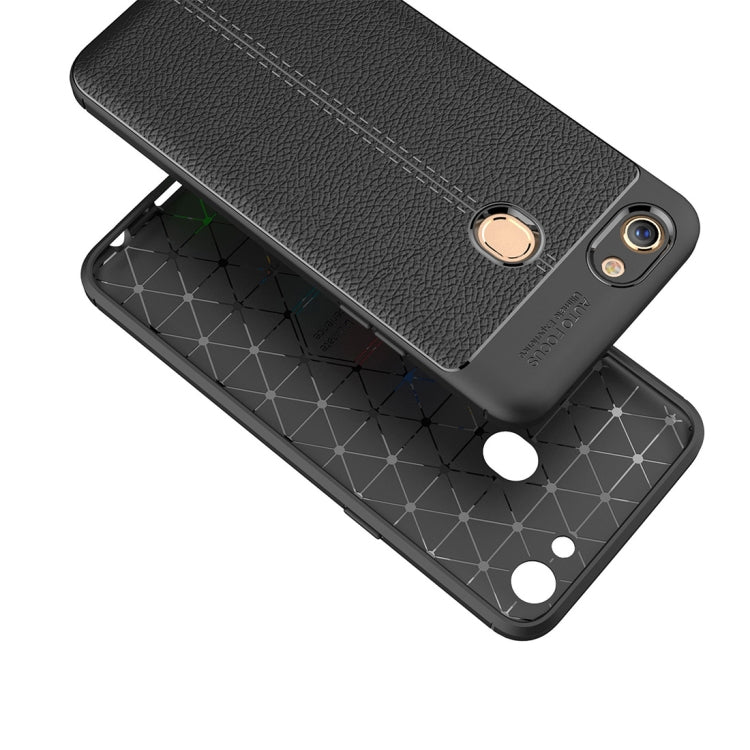 For OPPO  F5 Litchi Texture TPU Protective Case