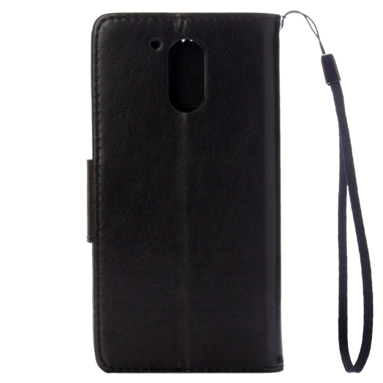 For Motorola Moto G (4rd gen) Plus Pressed Flowers Leather Case with Holder & Card Slots & Wallet