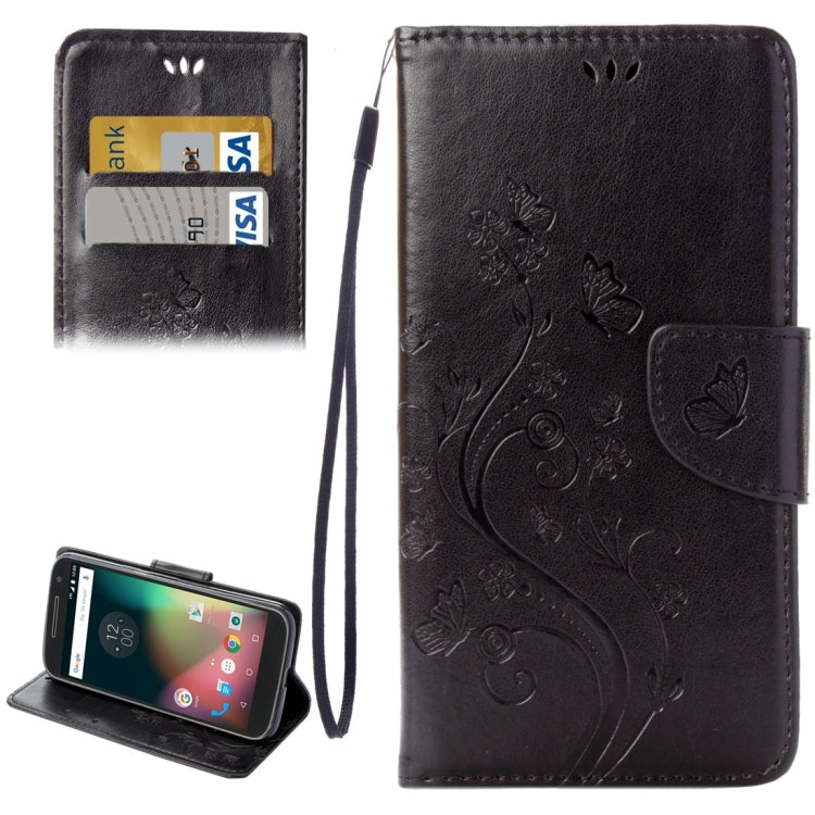 For Motorola Moto G (4rd gen) Plus Pressed Flowers Leather Case with Holder & Card Slots & Wallet