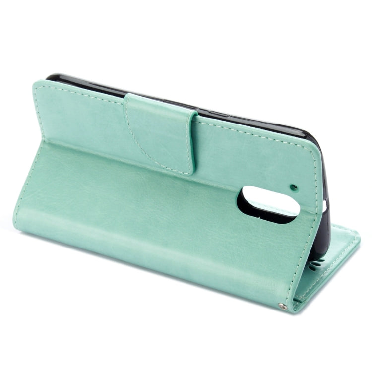 For Motorola Moto G (4rd gen) Plus Pressed Flowers Leather Case with Holder & Card Slots & Wallet